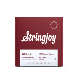 Stringjoy NEW Stringjoy Naturals Phosphor Bronze Acoustic Strings - Medium Gauge - .013 - .056