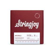Stringjoy NEW Stringjoy Naturals Phosphor Bronze Mandolin Strings - Light - .010 - .038