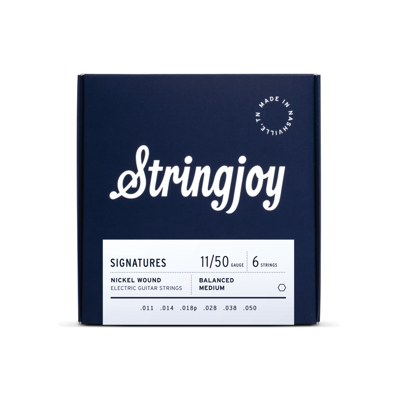 Stringjoy NEW Stringjoy Signatures Nickel Wound Balanced Electric Strings- .011 -.050 - Medium