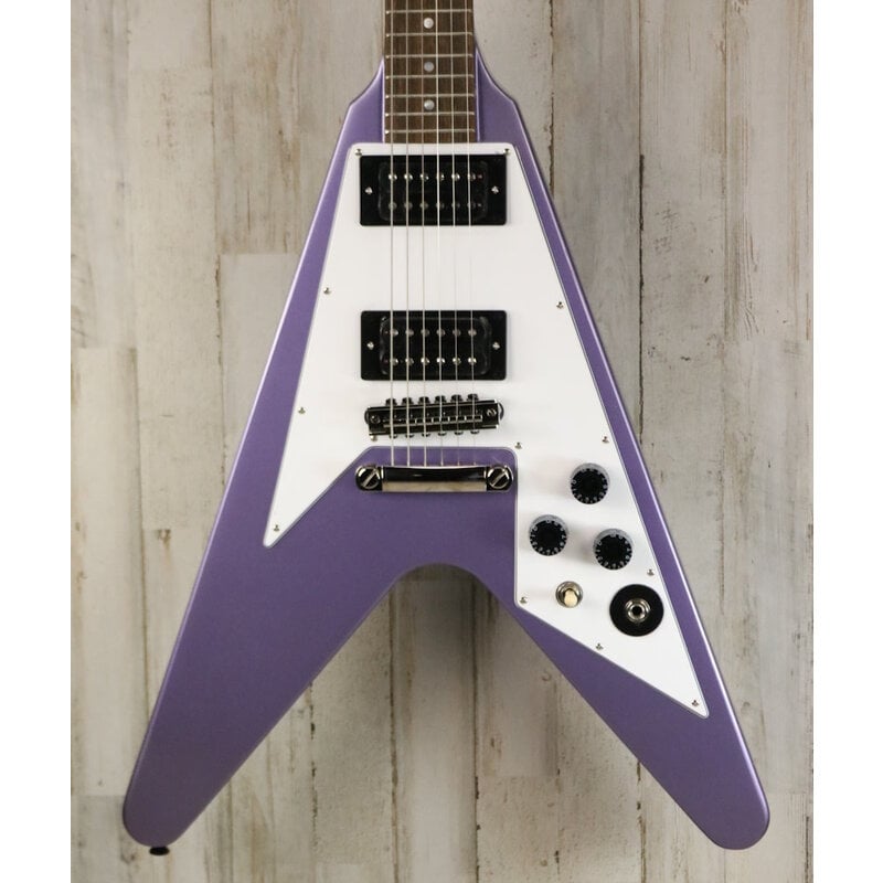 Epiphone NEW Epiphone Kirk Hammett 1979 Flying V - Purple Metallic (960)