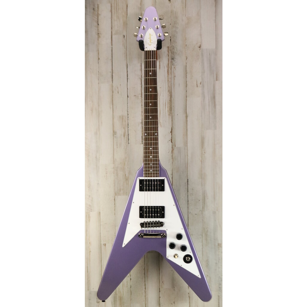 Epiphone NEW Epiphone Kirk Hammett 1979 Flying V - Purple Metallic (960)