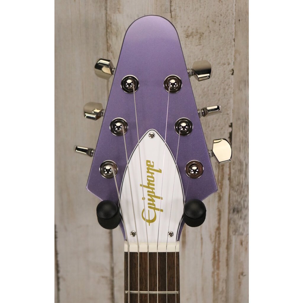 Epiphone NEW Epiphone Kirk Hammett 1979 Flying V - Purple Metallic (960)