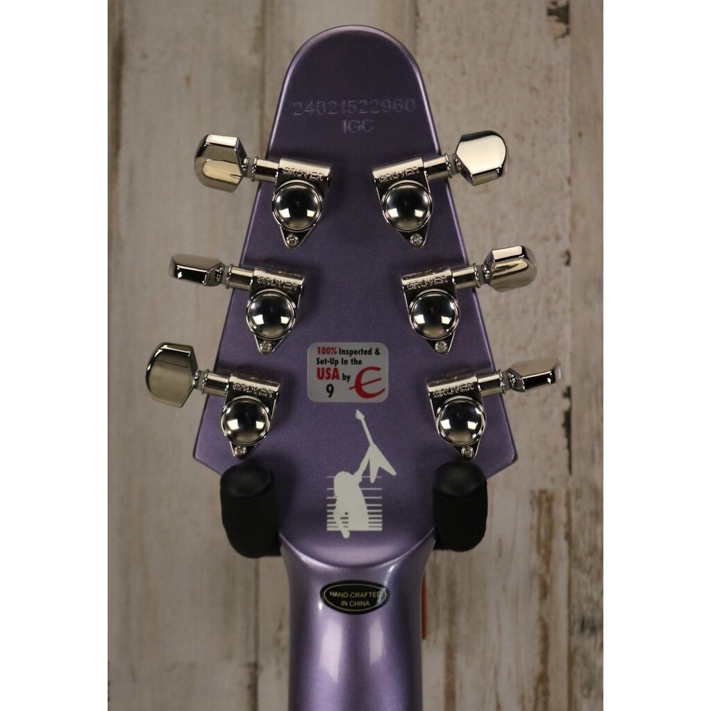 Epiphone NEW Epiphone Kirk Hammett 1979 Flying V - Purple Metallic (960)