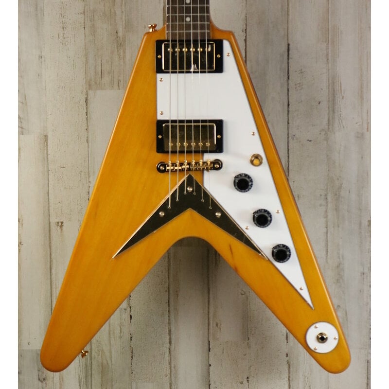 Epiphone USED Epiphone 1958 Korina Flying V (051)