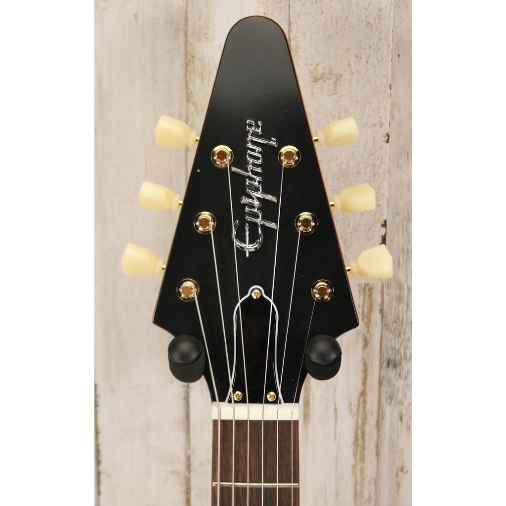 USED Epiphone 1958 Korina Flying V (051) - Mountain Music USED Epiphone 1958 Korina Flying V (051) - Mountain Music