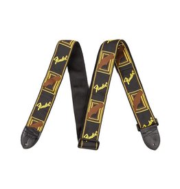 Fender NEW Fender 2” Monogrammed Strap - Black/Yellow