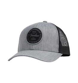 Fender NEW Fender Stratocaster 70th Anniversary Badge Hat - Gray Heather - One Size