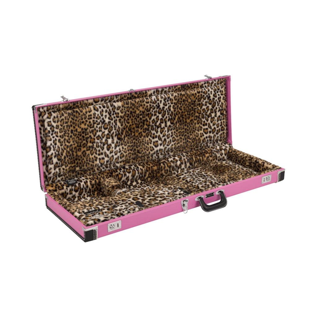 Fender NEW Fender Joe Strummer Strat/Tele Case - Pink Leopard