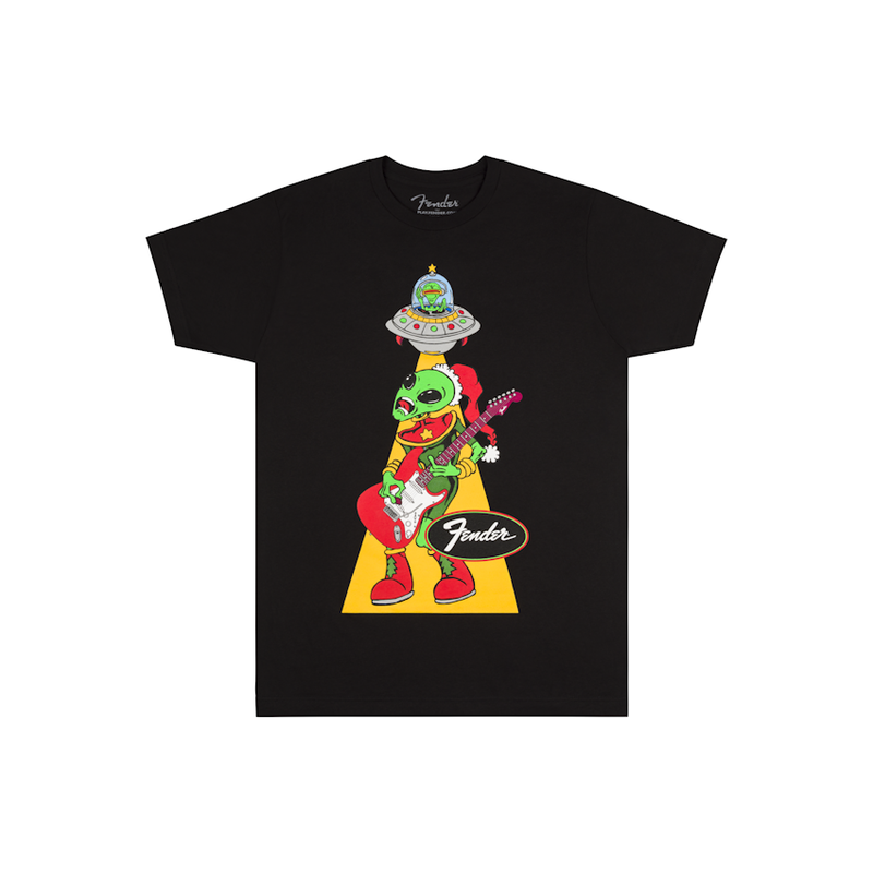 Fender NEW Fender Ugly Christmas Alien Tee - Black - XL