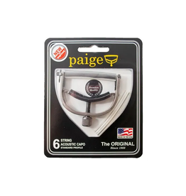 Paige NEW Paige Original 6-String Acoustic Capo - Satin Nickel