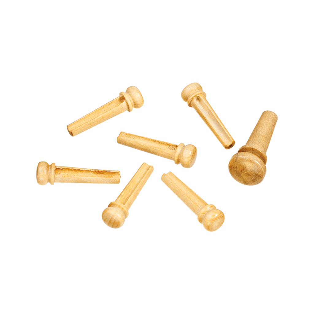 D'Addario NEW D'Addario Wood Bridge Pins - Boxwood