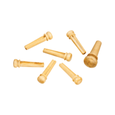 D'Addario NEW D'Addario Wood Bridge Pins - Boxwood