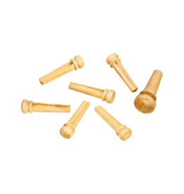 D'Addario NEW D'Addario Wood Bridge Pins - Boxwood