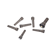 D'Addario NEW D'Addario Wood Bridge Pins - Ebony/Abalone