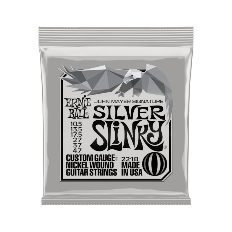 Ernie Ball NEW Ernie Ball John Mayer Signature Silver Slinky Electric Strings - .0105-.047