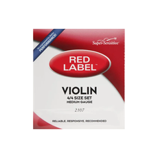 Super Sensitive NEW Super Sensitive Red Label Violin String Set - 4/4 Size