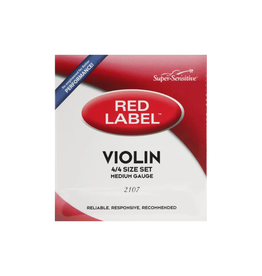 Super Sensitive NEW Super Sensitive Red Label Violin String Set - 4/4 Size