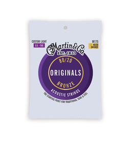 Martin NEW Martin Original 80/20 Bronze Acoustic Strings - Custom Light - .011-.052