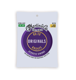 Martin NEW Martin Original 80/20 Bronze Acoustic Strings - Extra Light - .010-.047