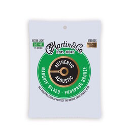 Martin NEW Martin Authentic Marquis Silked 92/8 Phosphor Bronze Strings - .010-.047 - Extra Light 12-String