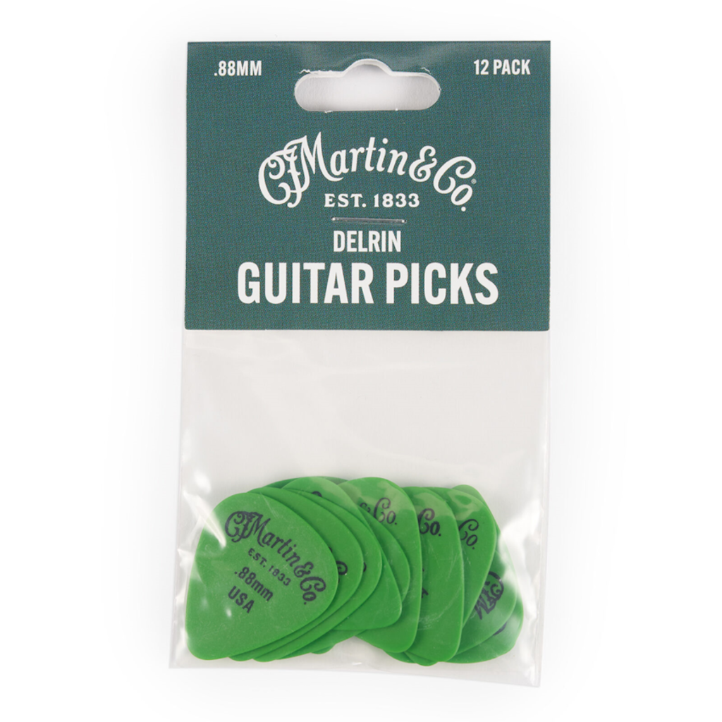 Martin NEW Martin Delrin Picks - Pack of 12 - .88mm