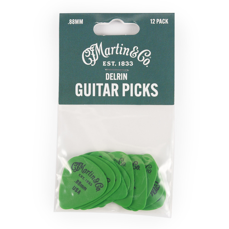Martin NEW Martin Delrin Picks - Pack of 12 - .88mm