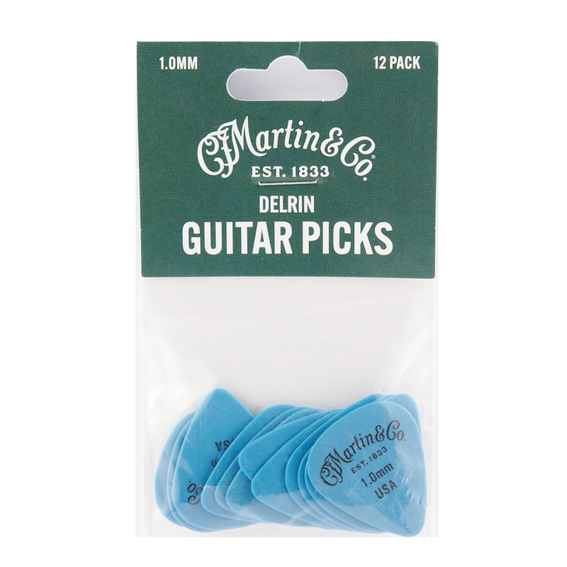 Martin NEW Martin Delrin Picks - Pack of 12 - 1.0mm