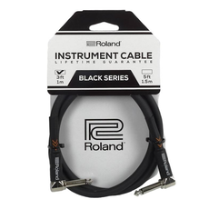 Roland NEW Roland Black Series Instrument Cable - Angle/Angle - 3'