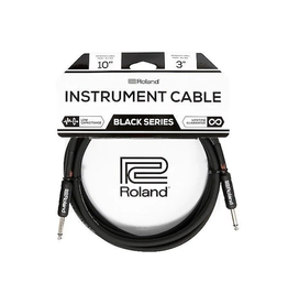 Roland NEW Roland Black Series Instrument Cable - Straight/Straight - 10'