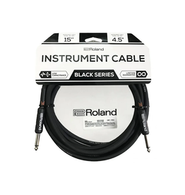 Roland NEW Roland Black Series Instrument Cable - Straight/Straight - 15'