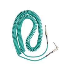 Fender NEW Fender Contour Coiled Cable - Sherwood Green - 30'