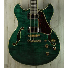 Ibanez DEMO Ibanez Artcore Expressionist AS93FM - Transparent Moss Green (104)