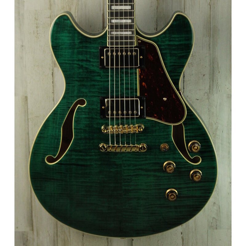 Ibanez DEMO Ibanez Artcore Expressionist AS93FM - Transparent Moss Green (104)