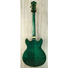 Ibanez DEMO Ibanez Artcore Expressionist AS93FM - Transparent Moss Green (104)