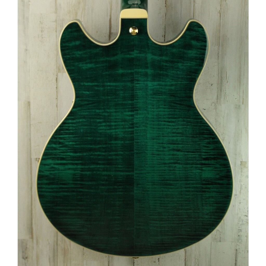 Ibanez DEMO Ibanez Artcore Expressionist AS93FM - Transparent Moss Green (104)