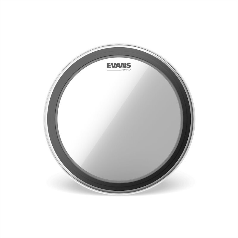 Evans NEW Evans EMAD Bass Drum Head - Clear - 22"