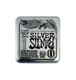 Ernie Ball NEW Ernie Ball John Mayer Signature Silver Slinky Electric Strings - .0105-.047 - Pack of 3