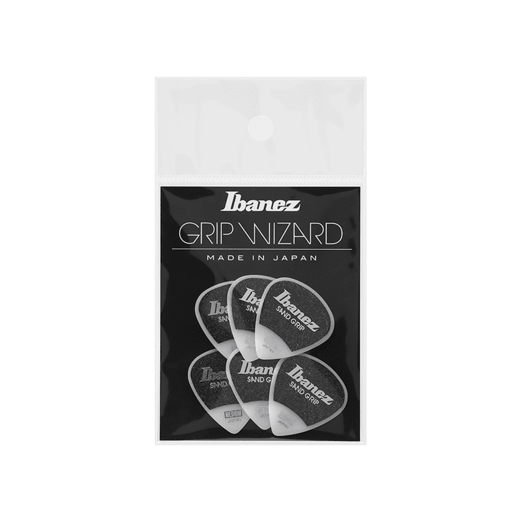 Ibanez NEW Ibanez Grip Wizard Picks - Sand Grip - 0.8mm