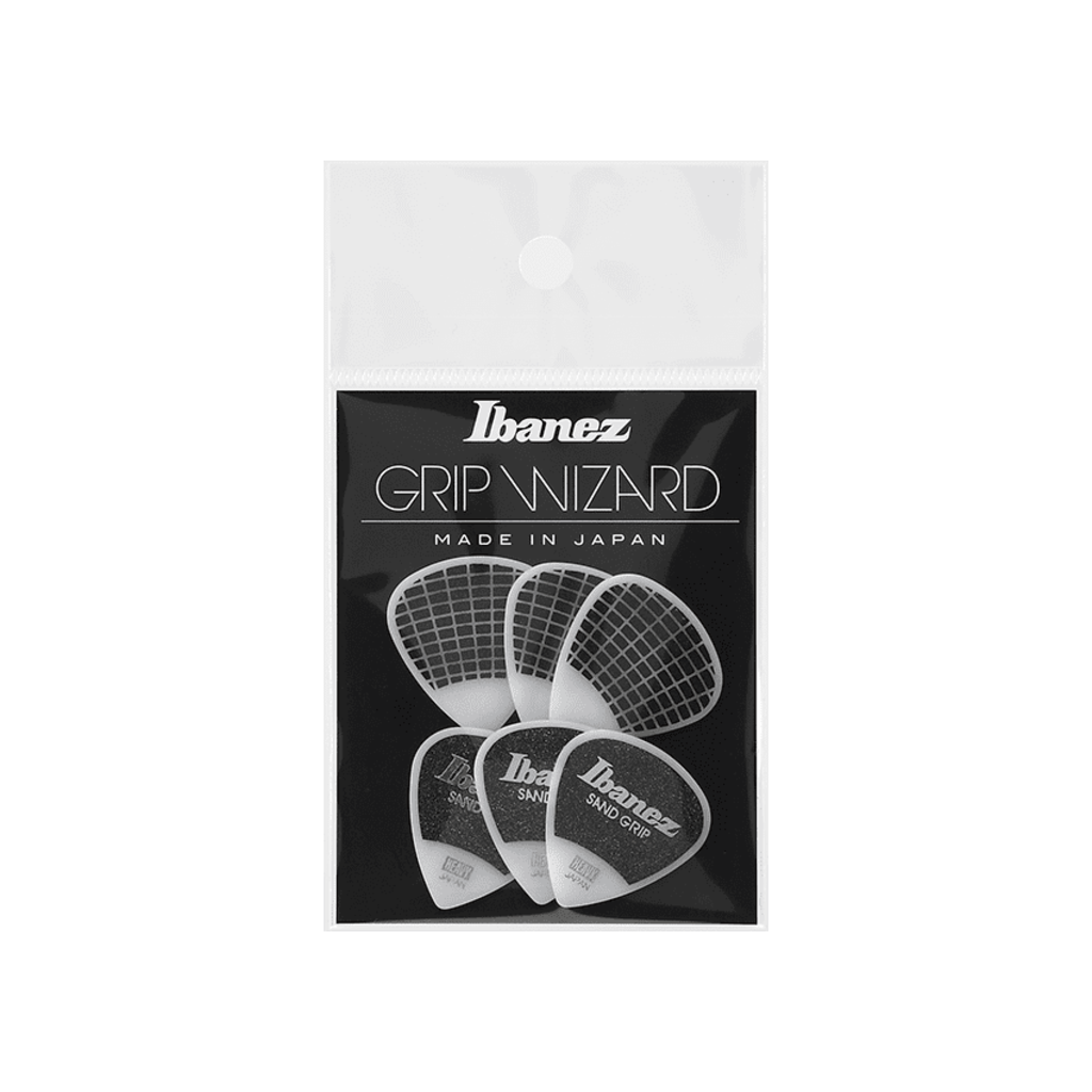 Ibanez NEW Ibanez Grip Wizard Picks - Sand Grip - 1.0mm