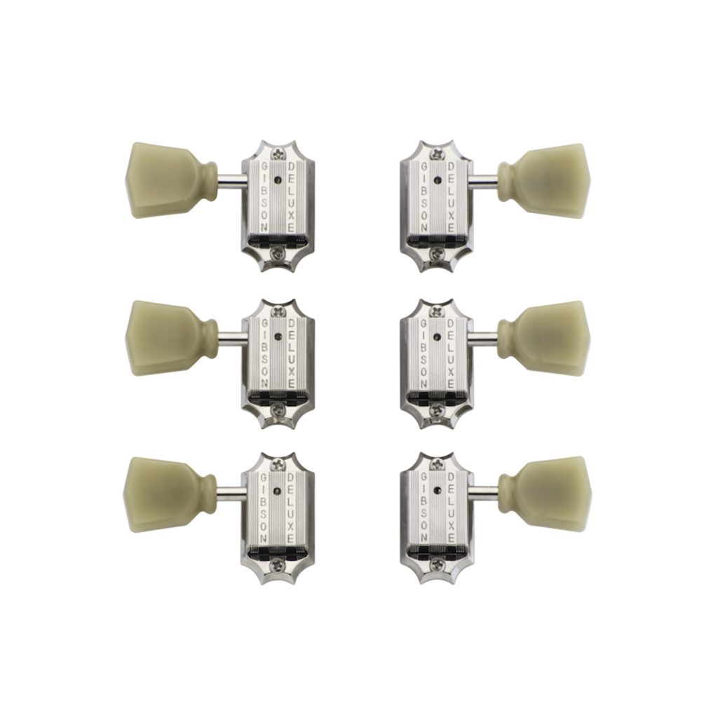 Gibson NEW Gibson Deluxe Green Key Tuner Set - Nickel