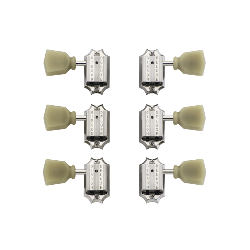 Gibson NEW Gibson Deluxe Green Key Tuner Set - Nickel