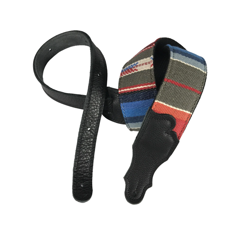 Franklin Straps NEW Franklin 2″ Saddle Blanket Guitar Strap - Black Stripe
