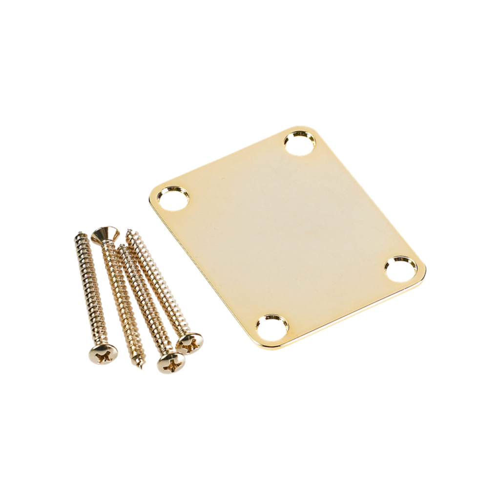 Fender NEW Fender 4-Bolt Vintage Neck Plate - Gold