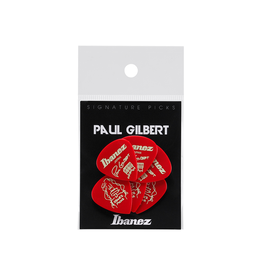 Ibanez NEW Ibanez Paul Gilbert Picks - Red - 1.0mm - Pack of 6