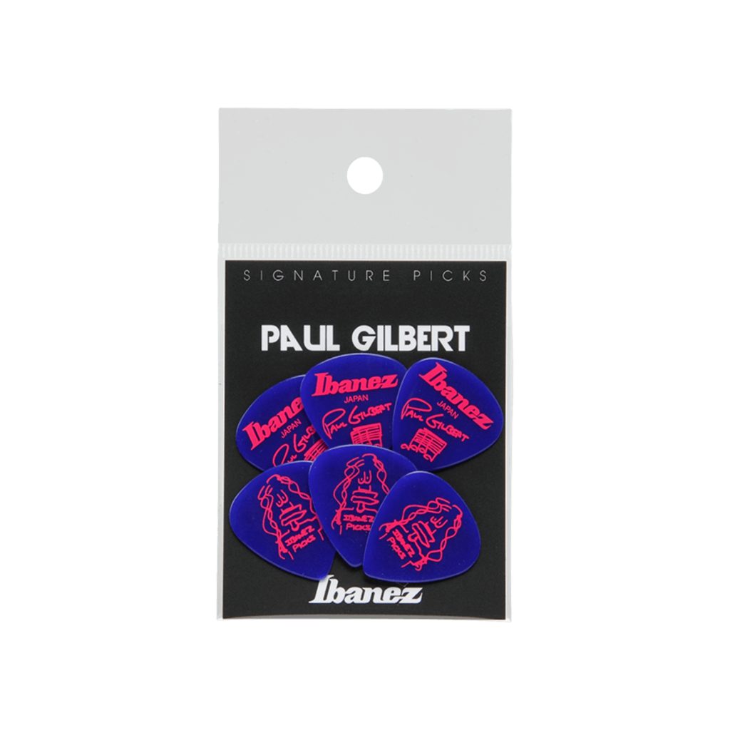 Ibanez NEW Ibanez Paul Gilbert Picks - Blue - 1.0mm - Pack of 6