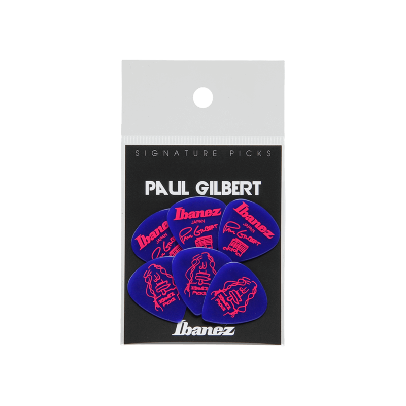 Ibanez NEW Ibanez Paul Gilbert Picks - Blue - 1.0mm - Pack of 6