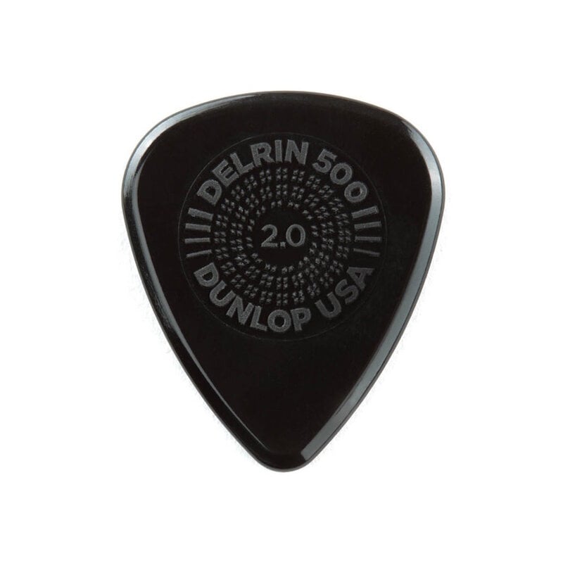 Dunlop NEW Dunlop Prime Grip Delrin 500 Guitar Picks  - 2.0mm - Pack of 12