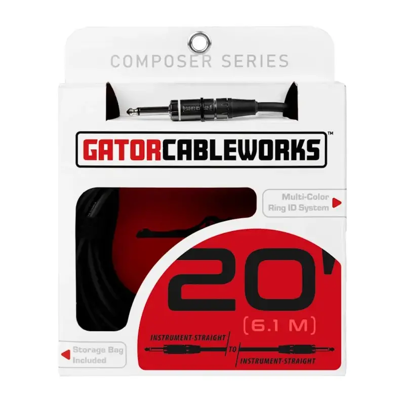 Gator NEW Gator Cableworks Composer Series Instrument Cable - 20'