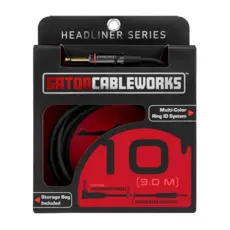 Gator NEW Gator Cableworks Headliner Series Quiet Instrument Cable - 10'
