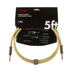 Fender NEW Fender Deluxe Series Instruments Cable - 5' - Straight/Straight - Tweed